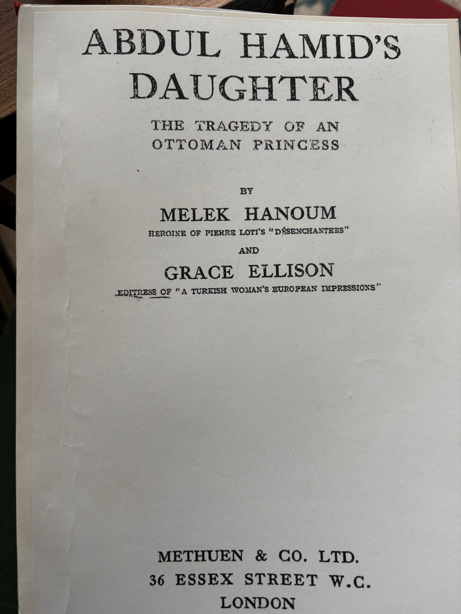 Abdul Hamid's Daughter: The Tragedy of an Ottoman Princess